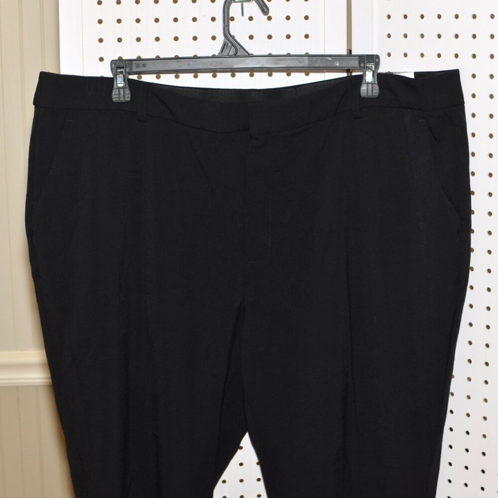 Plus Size 22W Short Nine West Black High Rise Barely Bootcut Dress Pants NWT - Picture 3 of 11